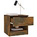 Comodini 2 Pz Rovere Fumo In Legno Multistrato - Foto miniatura 3