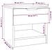 Comodini 2 Pz Rovere Fumo In Legno Multistrato - Foto miniatura 6