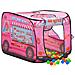 Tenda Da Gioco Per Bambini Rosa Con 250 Palline 70x112x70 Cm - Foto miniatura 3