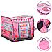 Tenda Da Gioco Per Bambini Rosa Con 250 Palline 70x112x70 Cm - Foto miniatura 8