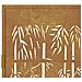 Cancello Da Giardino 105x205 Cm In Acciaio Corten Design Bambù - Foto miniatura 5