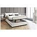 Letto Matrimoniale Maya, Letto Contenitore Con Rivestimento In Ecopelle, 100% Made In Italy, Apertura Frontale, Adatto Per Materasso Cm 140x190, Bianco - Foto miniatura 4