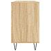 Mobile Da Bagno Rovere Sonoma 80x33x60 Cm In Legno Multistrato - Foto miniatura 2