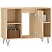 Mobile Da Bagno Rovere Sonoma 80x33x60 Cm In Legno Multistrato - Foto miniatura 3
