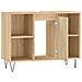 Mobile Da Bagno Rovere Sonoma 80x33x60 Cm In Legno Multistrato - Foto miniatura 7
