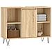Mobile Da Bagno Rovere Sonoma 80x33x60 Cm In Legno Multistrato - Foto miniatura 8
