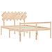 Giroletto Con Testiera 140x190 Cm In Legno Massello - Foto miniatura 8