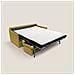 Evans Divano Letto Matrimoniale in Tessuto Impermeabile T13 189L x96P x 90H cm Giallo - Foto miniatura 2