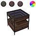 Tavolino Da Salotto Con Led Infinity Rovere Marrone 50x50x51 Cm - Foto miniatura 2