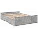 Giroletto Cassetti Grigio Cemento 135x190 Cm Legno Multistrato - Foto miniatura 3