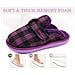 Pantofole In Morbida Schiuma Di Memoria - Viola E Nero, Misura 35 - Foto miniatura 5