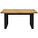 Tavolo Pranzo Noain Gambe A Forma U 160x90x75 Cm Legno Massello - Foto miniatura 3