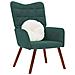 Sedia Relax Verde Scuro In Velluto - Foto miniatura 1