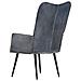 Lusso Casadino -  Poltrona Wingback Grigia In Vera Pelle - Foto miniatura 3