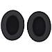 Cuscinetti Auricolari Ovali Premium In Pelle Proteica 90x70mm - Neri (confezione Da 2) - Foto miniatura 1