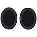 Cuscinetti Auricolari Ovali Premium In Pelle Proteica 90x70mm - Neri (confezione Da 2) - Foto miniatura 2