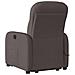 Poltrona Alzapersona Massaggio Elettrica Marrone Scuro Tessuto - Foto miniatura 7