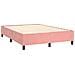 Letto a Molle con Materasso e LED Rosa 140x190 cm in Velluto - Foto miniatura 5