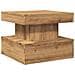 Tavolino da Salotto con Luci LED Rovere Artigianale 50x50x40 cm - Foto miniatura 3