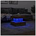 Tavolino da Salotto con Luci LED Rovere Artigianale 50x50x40 cm - Foto miniatura 5