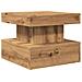 Tavolino da Salotto con Luci LED Rovere Artigianale 50x50x40 cm - Foto miniatura 9