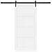 Porta scorrevole con set hardware 'ORKDAL'Bianco in legno massello di pino - Foto miniatura 4