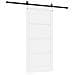 Porta scorrevole con set hardware 'ORKDAL'Bianco in legno massello di pino - Foto miniatura 6