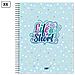 Pack 6 Unita' Quaderno Extradura A4 120 Fogli Rete Design Life Is Short - Foto miniatura 1