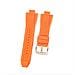 Cinturino In Silicone Compatibile Con Michael Kors Mk8184 8729 9020 Con Attacco Convesso Orange - Foto miniatura 3