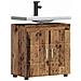 Mobile per lavabo da bagno TULUM Legno vecchio 60 x 34 x 63 cm - Foto miniatura 3