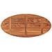 Piano Tavolo 120x50x3,8 cm Ovale in Legno Massello di Acacia - Foto miniatura 5