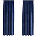 Tende con tende 2 pcs Blu scuro 140 x 260 cm Velluto - Foto miniatura 1