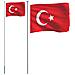 Asta e Bandiera Turchia 6,23 m Alluminio - Foto miniatura 1