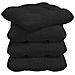Cuscini per Seduta 4 pcs Nero 45 x 45 x 12 cm Tessuto - Foto miniatura 1