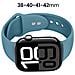 Bracciale Per Apple Watch 38 / 40 / 41 / 42mm In Silicone Liquido, Blu Marine - Foto miniatura 2