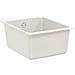Lavello Bianco 370 x 460 mm 80% Quarzo e 20% Resina - Foto miniatura 1