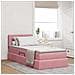 Letto con Contenitore con materasso Rosa 100 x 200 cm Velluto - Foto miniatura 2