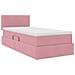 Letto con Contenitore con materasso Rosa 100 x 200 cm Velluto - Foto miniatura 5