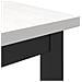 tavolo Bianco 100 x 50 x 77 cm Legno ingegnerizzato e acciaio - Foto miniatura 5