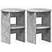 Mobile laterale 2 pcs Grigio Cemento Ø40 x 50 cm - Foto miniatura 1