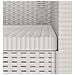 Poltrona a 1 Posto Aspetto Rattan PP Bianco - Foto miniatura 5