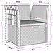 Poltrona a 1 Posto Aspetto Rattan PP Bianco - Foto miniatura 7