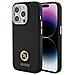 Guess Custodia In Silicone Con Logo E Cristalli Per Iphone 15 Pro - Nera - Foto miniatura 1
