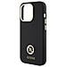 Guess Custodia In Silicone Con Logo E Cristalli Per Iphone 15 Pro - Nera - Foto miniatura 2