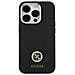 Guess Custodia In Silicone Con Logo E Cristalli Per Iphone 15 Pro - Nera - Foto miniatura 5