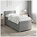 Letto box spring con materasso Grigio Chiaro 80 x 200 cm - Foto miniatura 2