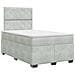 Letto box spring con materasso Grigio Chiaro 120 x 200 cm - Foto miniatura 1