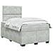 Letto box spring con materasso Grigio Chiaro 120 x 200 cm - Foto miniatura 3
