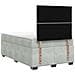 Letto box spring con materasso Grigio Chiaro 120 x 200 cm - Foto miniatura 8