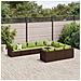 Set Divani da Giardino 10pz con Cuscini in Polyrattan Marrone - Foto miniatura 2